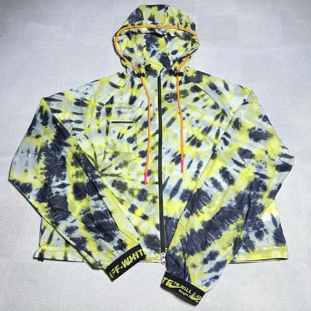 Nike Lab Off-White NRG Volt Jacket‎ Womens Small Tie Dye Windbreaker Lightweight